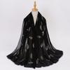 Ethnic Style Gold Foil Printed Scarf Soft Polyester Women S Fashion Scarf