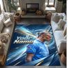 Erling Haaland Printed Crystal Velvet Rug Non‑Slip Crystal Velvet Carpet For Sofa Bedroom Indoor Home Decoration