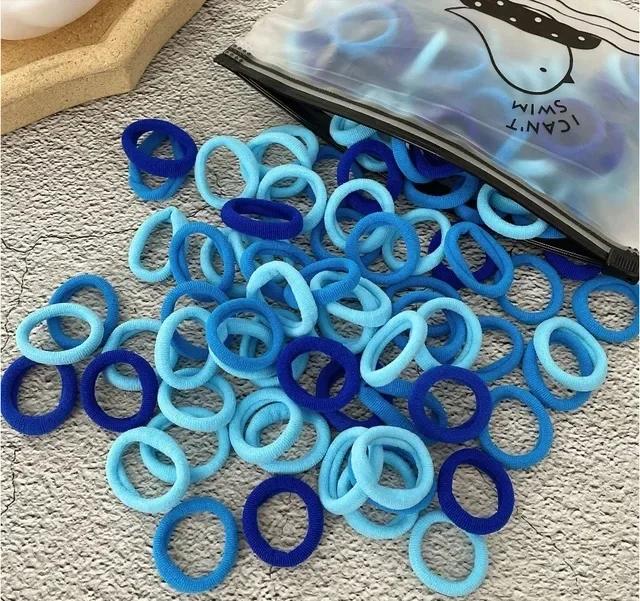 20/50/100 Stück Haargummis für Kinder Buntes Nylon Scrunchie Haargummis Gummiband Kinder Elastische Haargummis Mädchen Accessoires