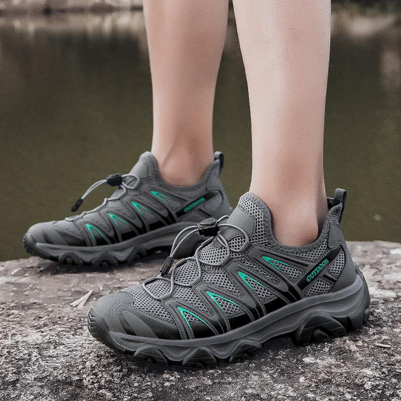 Outdoor Sports Shoes Men's Shoes Summer Mesh Breathable Wear-resistant Non-slip Couple Mountaineering Shoes Women's Shoes Hiking Off-road Shoes