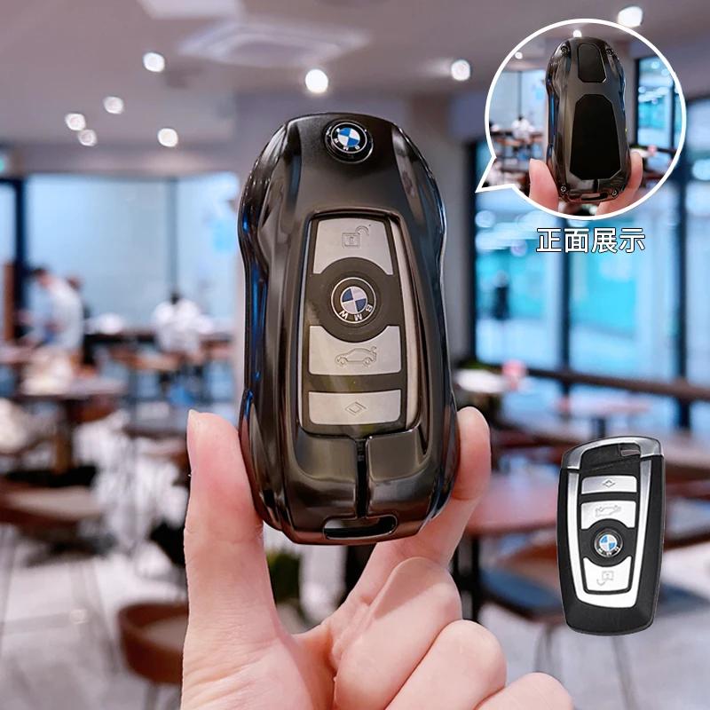 Car Remote Key Case Cover Shell Fob For BMW X1 U11 G70 7 Series 320i X3 X5 X7 i7 G07 LCI iX G09 XM U06 G81 M3 2023 2024 ussh51