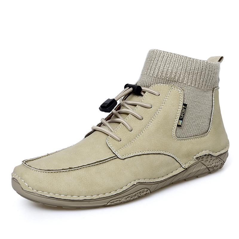 

Мода 2024 Горячая Распродажа Кожаные Мужские Лоферы Модные Дышащие Износостойкие На шнуровке Удобные Повседневные Уличные Мужские Туфли для Ходьбы 38 хаки