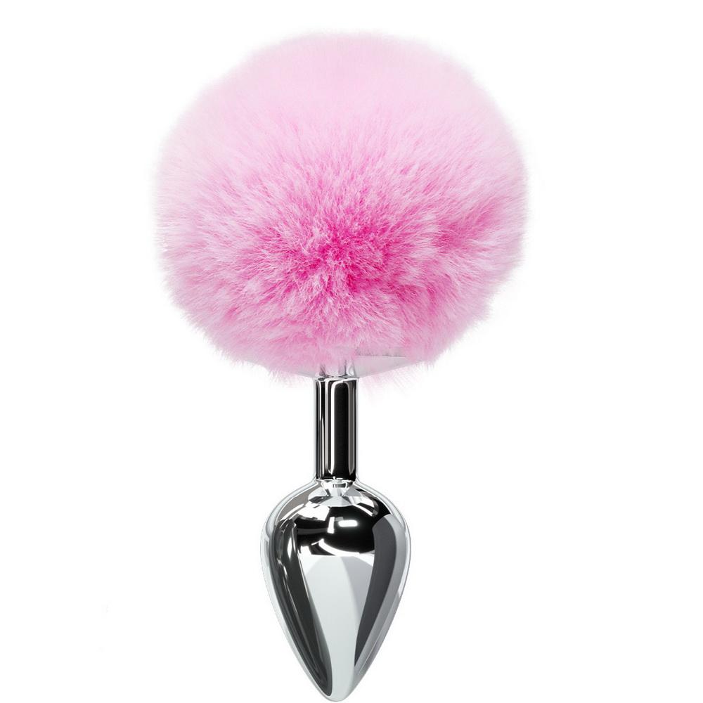 Anal Toy Butt Plug Smooth Touch από ανοξείδωτο ατσάλι Bunny Tail Πρωκτικό βύσμα Πρωκτικό σεξ Παιχνίδια για ενήλικες