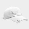 Hip Hop Ripped Denim Baseball Hat Creative Sunshade Hat Casual Iron Ring Baseball Cap  Men