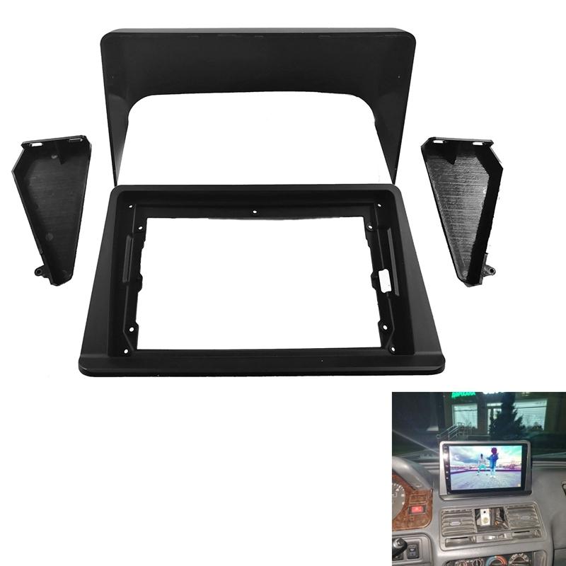 2 Din 9 inch Car Radio Fascia for Mitsubishi Pajero Montero V31 Cheetah Kingbox Stereo Frame Plate Adapter Navigation Panel
