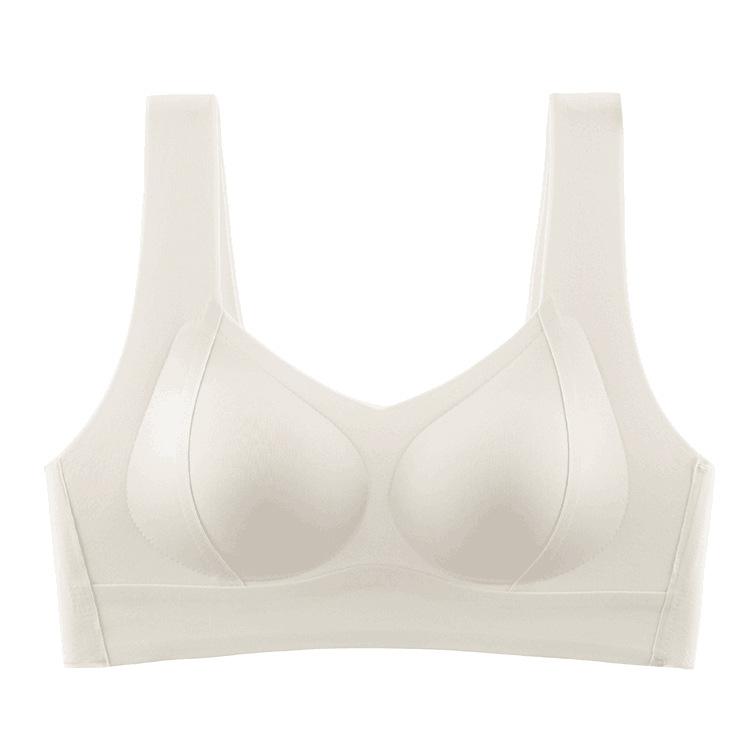 Milan Brief Traceless Glossy Women's Sports Fixed Cup Vest Gathering Adjustment Bra Shaping Support