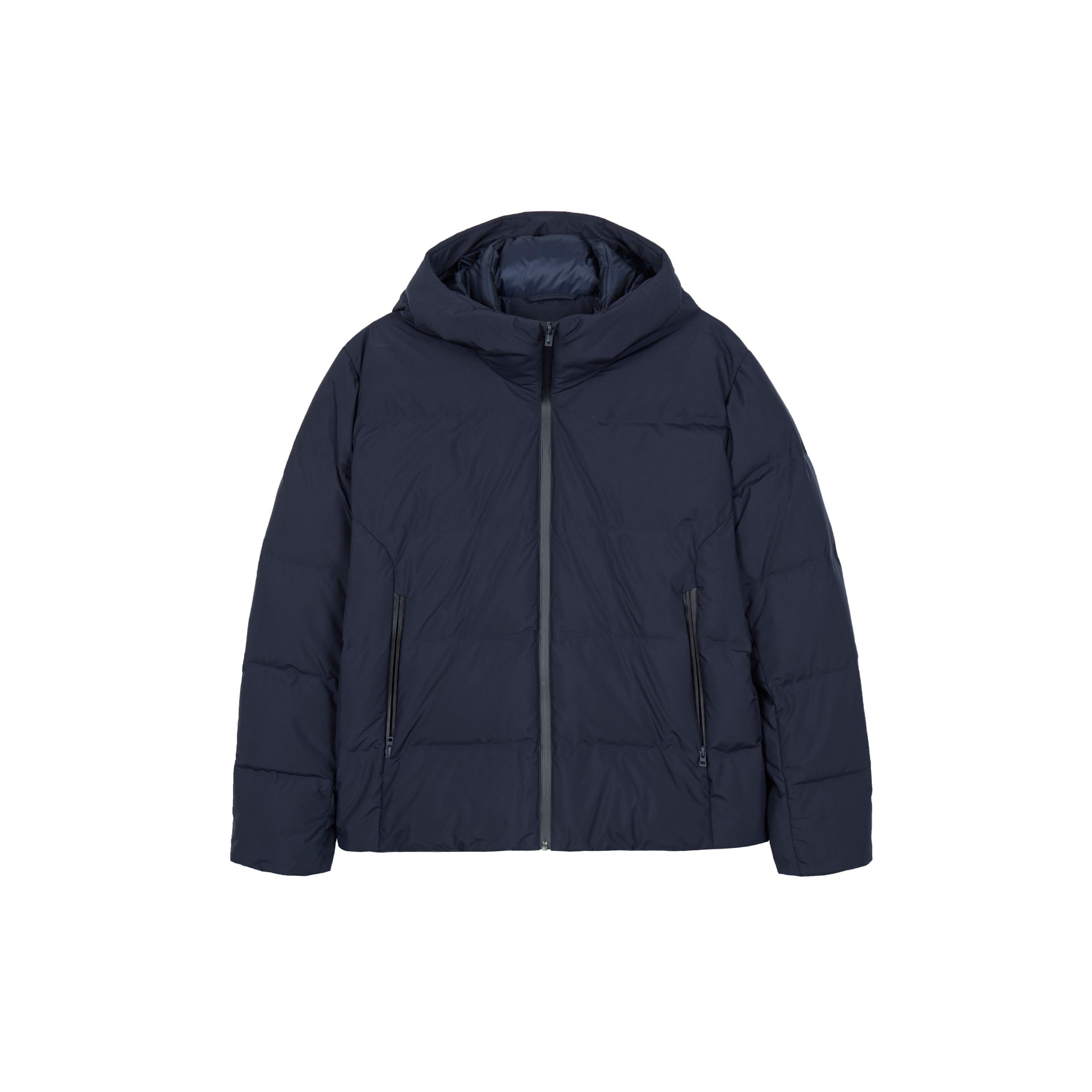 UNIQLO Solid Color Zipper Hooded Pocket
