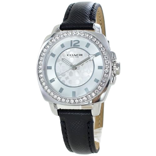 

Coach Women s BOYFRIEND Watch with Leather Strap 14503152