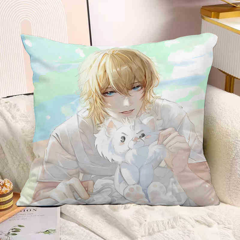 The Mermaid Has Fallen Baichu Xiaobai Lanbo Animation Peripheral Pillow Pillow Pillow Bedside Sofa Sitting Cushion