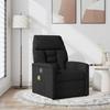Vidaxl Foldable Massage Armchair, Black, Upholstered with Microfiber