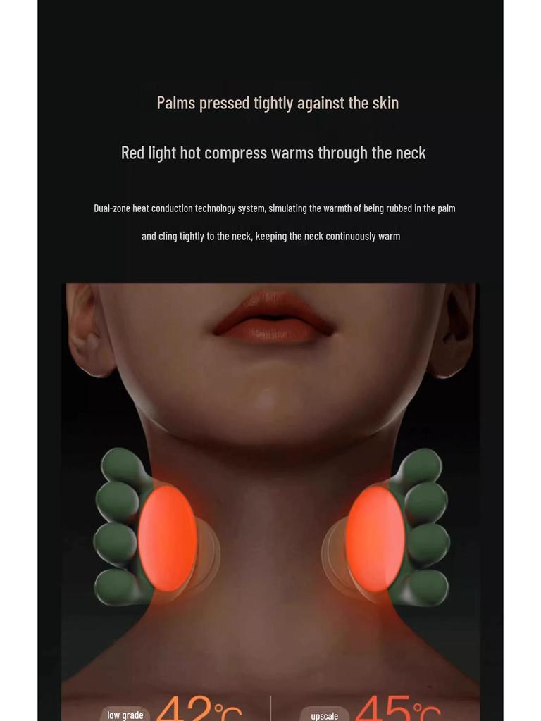 Shoulder & Neck Massager with Heat, Simulated Hand Pressure for Relaxation, Top-Selling Cross-Border Kneading Device