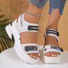 Chunky Platform Sandals For Women 2026 Summer Thick Bottom Sports Sandals Woman Plus Size 42 Fashion Wedge Heel Sandalias Mujer