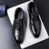 Wenzhou High-end Leather Shoes Men's Genuine Leather Business Dress Korean Version of British Casual High-end Work Groom Wedding Shoes