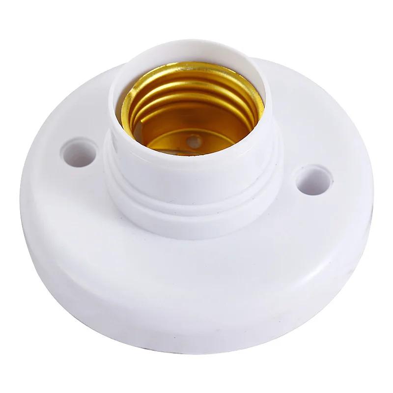 E27 Screw Cap Socket White Ceiling Light Lamp Bulb Fixing Base Stand Light Bulb Holder Lamp Socket For Home 6a