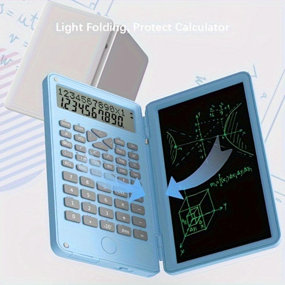 3 In 1 Scientific Calculator 6-inch Foldable Office LCD Drawing Pad Practical Portable LCD Writing Board with Stylus