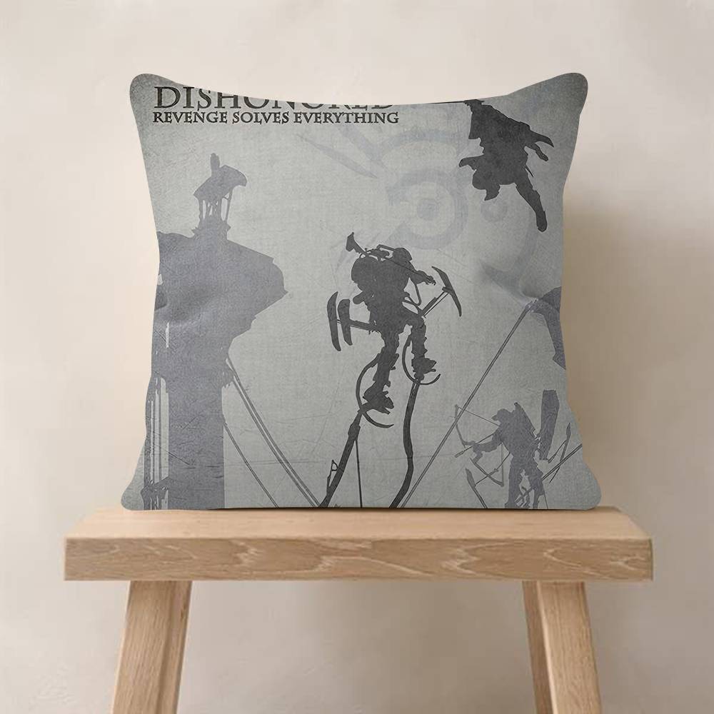 Dishonored Game Pillow Gift Home Office Decoration Bedroom Sofa Car Cushion Cover Case x