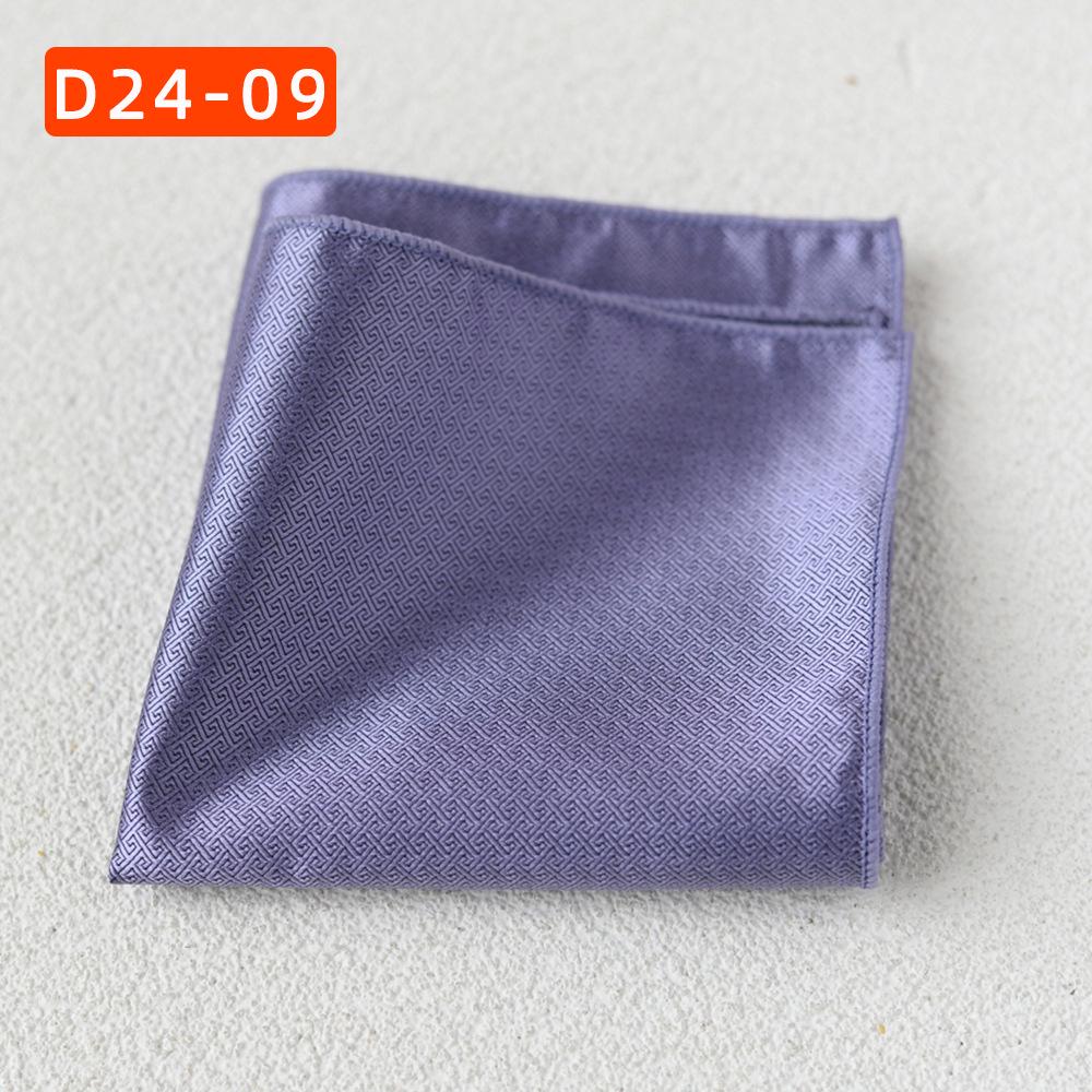 Striped Polyester Silk Pocket Square for Wedding or Business