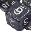 7 Pieces Solid Acrylic Polyhedral Dices D20,D12,D10 (00-90 and 0-9),D8,D6 D4. for Entertainment