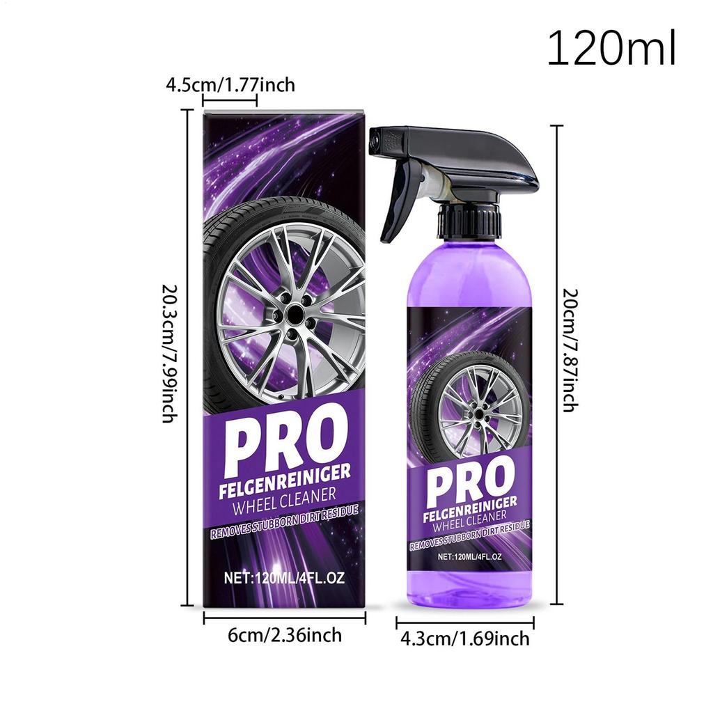 Car Wheel Cleaner 120ml Foam Brake Dust Remover Alloy Wheel Cleaner For Car Interior Exterior Detailing Brake Engine Hub