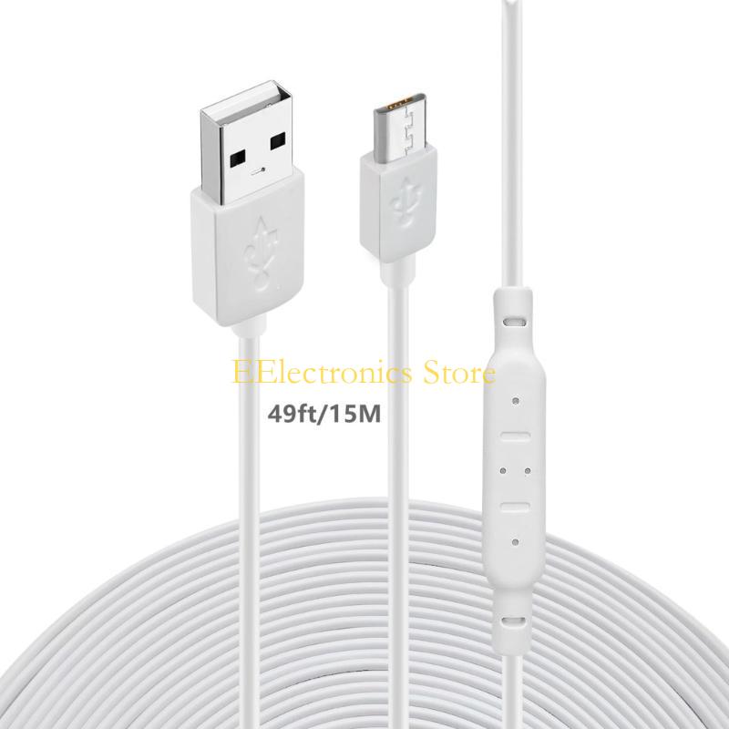 B03C Super Long USB to Micro USB Charging Cable for Thermometer / Camera Long Durable Wire 393.7in/590.55inch