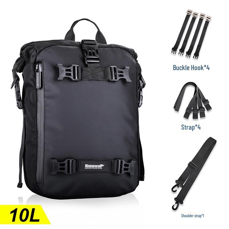 Rhino Walk Motorcycle Rear Seat Bag Set - Mother-Child Combo, Hanging & Side Bags, Best Seller.