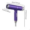 Professional Hair Dryer Low Noise High Speed Hairdryer for Salon Travel Home