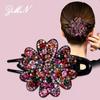 Rhinestone Duckbill Hairpin - Elegant Women's Clip for Updo