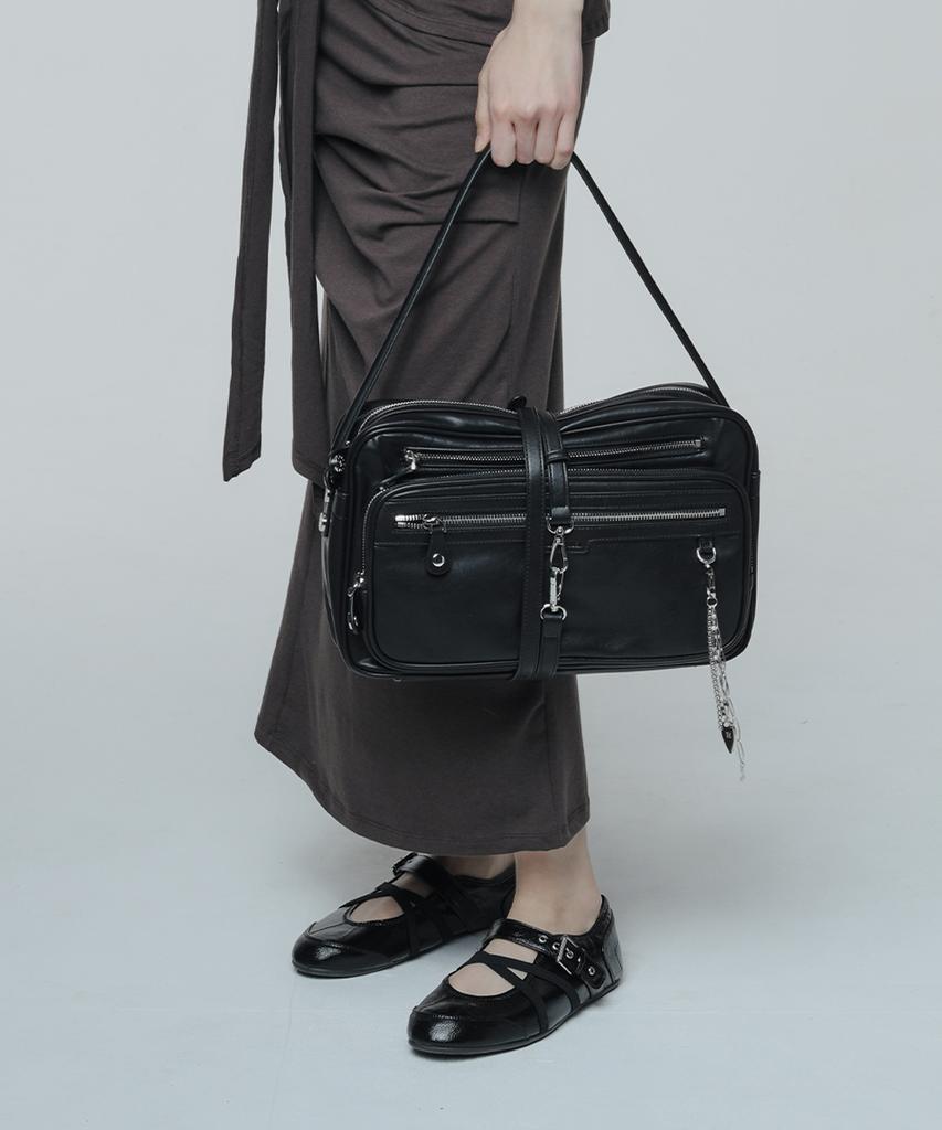 Romantinuer Layer Multi-Pocket Bag (Black)