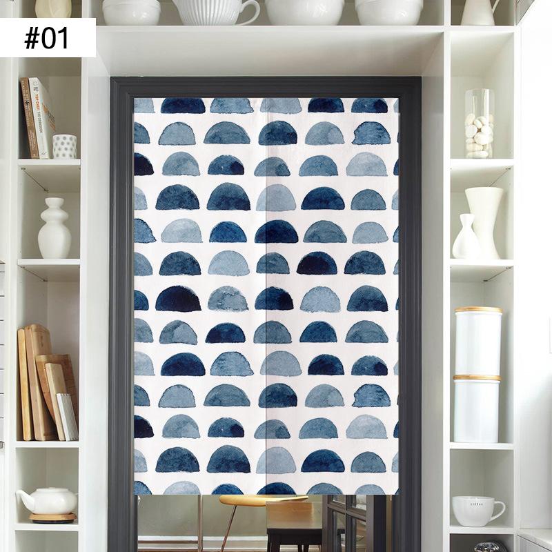 Japanese Door Curtain Screen Cotton Linen Kitchen Doorway Divider Room Partition Bathroom Bedroom Porch Half Curtain Noren