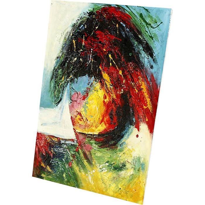 Robuste, chevalet d'atelier pliable en bois d'orme - Hauteur maximale toile: 127 cm, poids 9 kg. Réf 22179