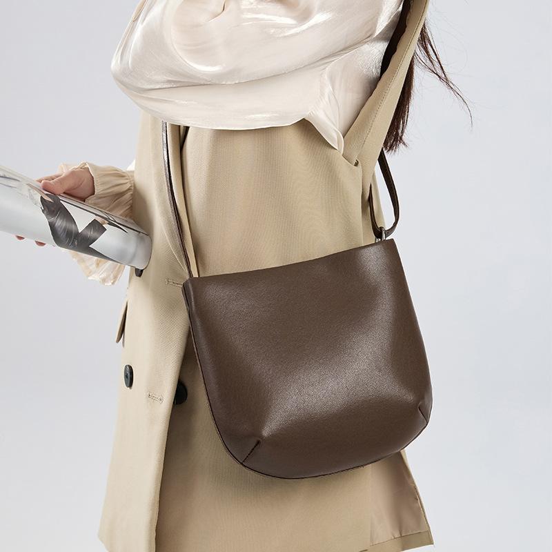 Echtleder Achseltasche Einzel-Schulter Umhängetasche Handytasche Damentasche Lässig und Modisch