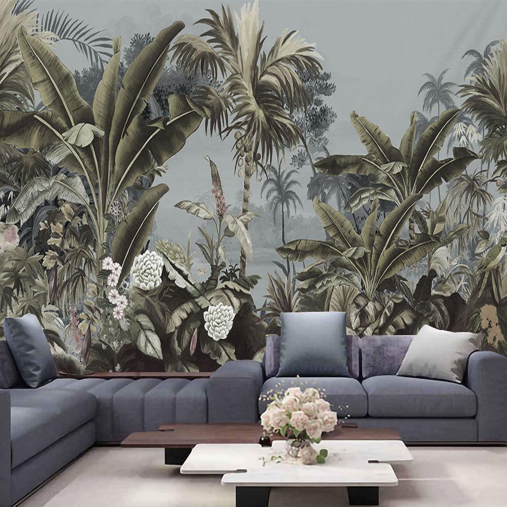 

Домашний декор, натуральный тропический лес, гобелен, тропическое растение, принт листьев, гобелен, настенный фон, 230x180 см 230x180cm