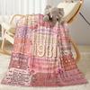95th Birthday Celebration Blanket Soft Warm Cozy Perfect for Office Chair Picnics for All Occasions Playful Design