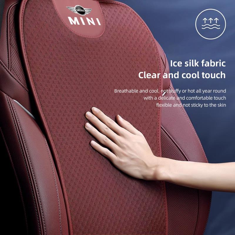 Car Ice Silk Seat Cushion Breathable Protector Pad Auto Interiors For Mini Cooper One JCW F54 F55 F56 F57 F60 R50 R52 R55 R53 Rdxzk11