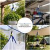 Outdoor Shelter Rope Tensioner Set with 8 Pulley-Style Adjusters and 10 Tie for Tent Use, Tie-Out Control, and Quick Camp Readiness