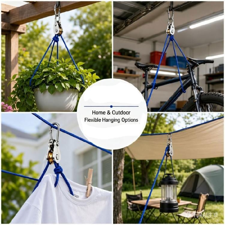 Outdoor Shelter Rope Tensioner Set with 8 Pulley-Style Adjusters and 10 Tie for Tent Use, Tie-Out Control, and Quick Camp Readiness