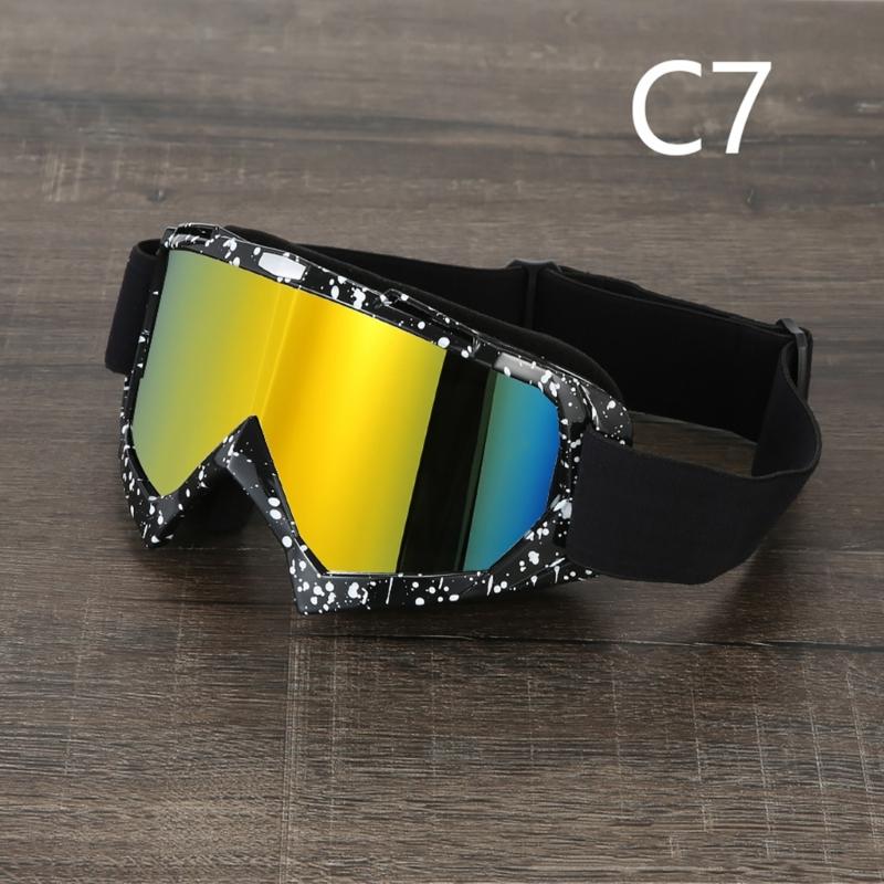 Motorradbrille Dirtbike-Brille Motocross-Brille Winddicht ATV-Brille Staubdicht Kratzfest