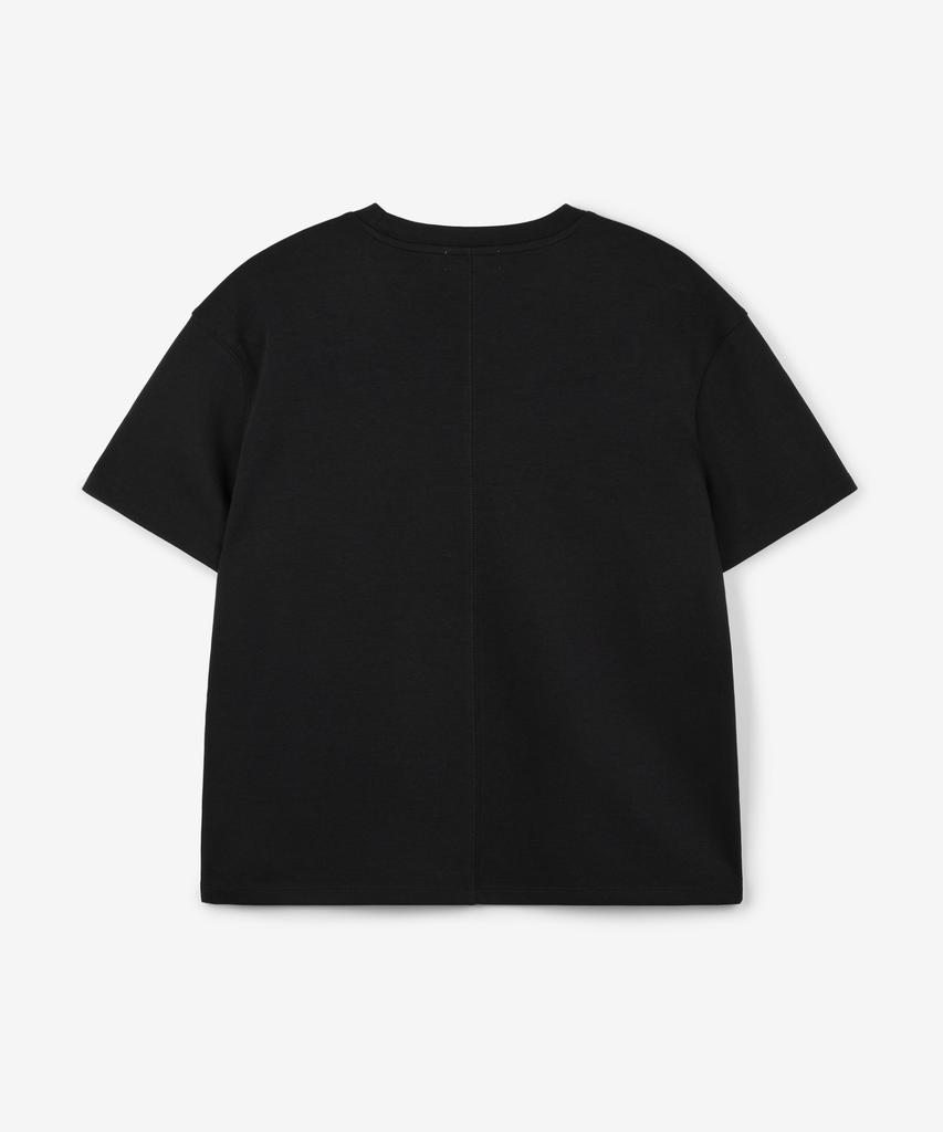 Tienjiti W Essential Cropped Tee (Black) Tnts6E205Bk