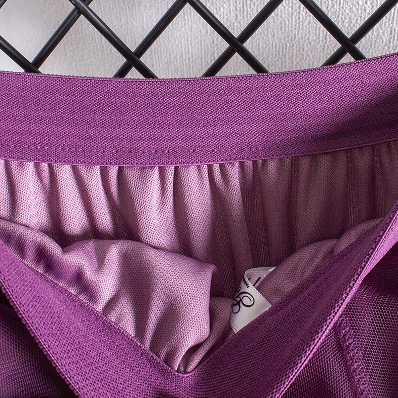 Fusta elegantă din tifon pentru femeie, primăvară, toamnă, subțire, lungime mijlocie, talie înaltă, cusături cu mai multe straturi, dimensiune mare, umbrelă în formă de A, fustă pentru femei