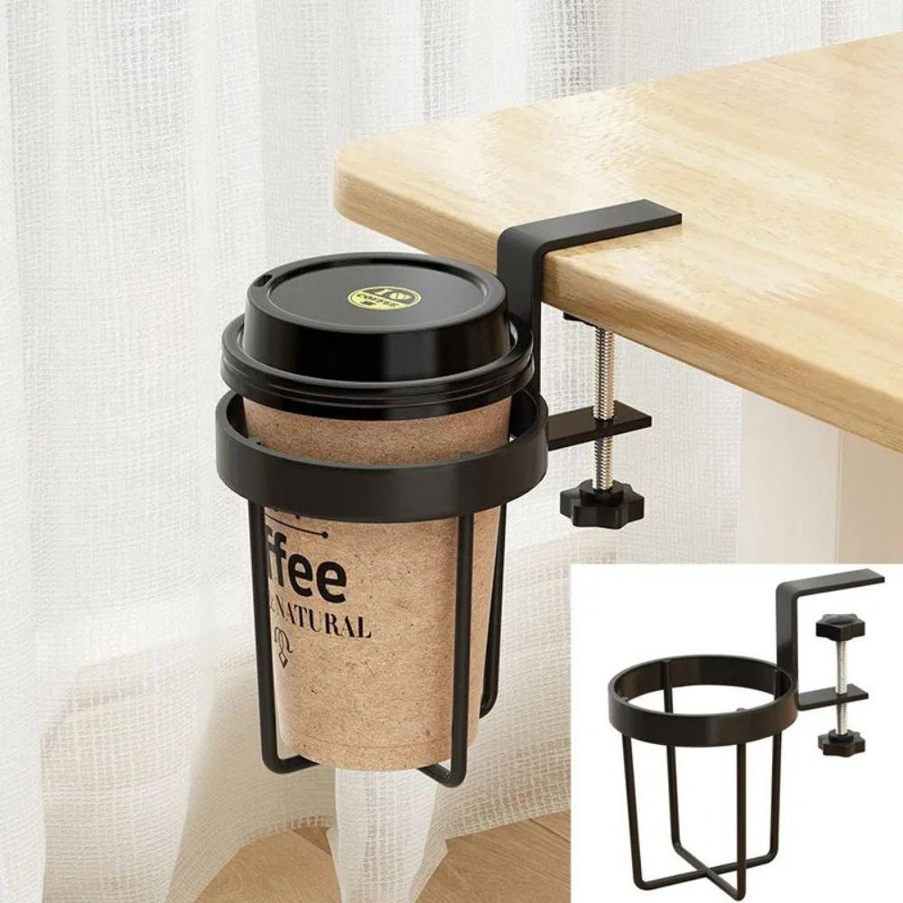 Portable Desktop Mug Rack Waterproof Cup Hanging Storage Holder Clip-on Cup Holder  Home