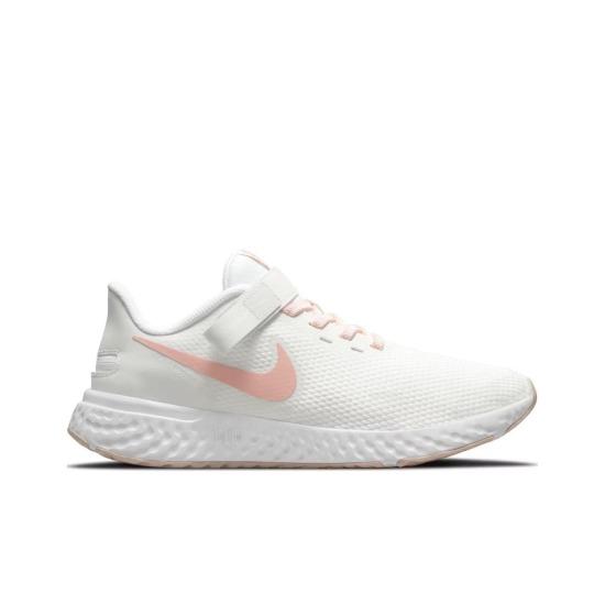 Women's Nike Wmns Revolution 5 FlyEase Summit White Crimson Bliss BQ3212-109