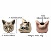 Three Eyed Egyptian Cat Brass Knife Beads EDC DIY Paracord Woven Bracelets Lanyard Pendants Accessories Outdoor Tool Hangings