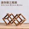 Stackable Wine Storage Shelves 3 5 6 10 Bottles Wooden Wine Shelves Home Bar Utensils Wine Cabinets Bar Tools 5