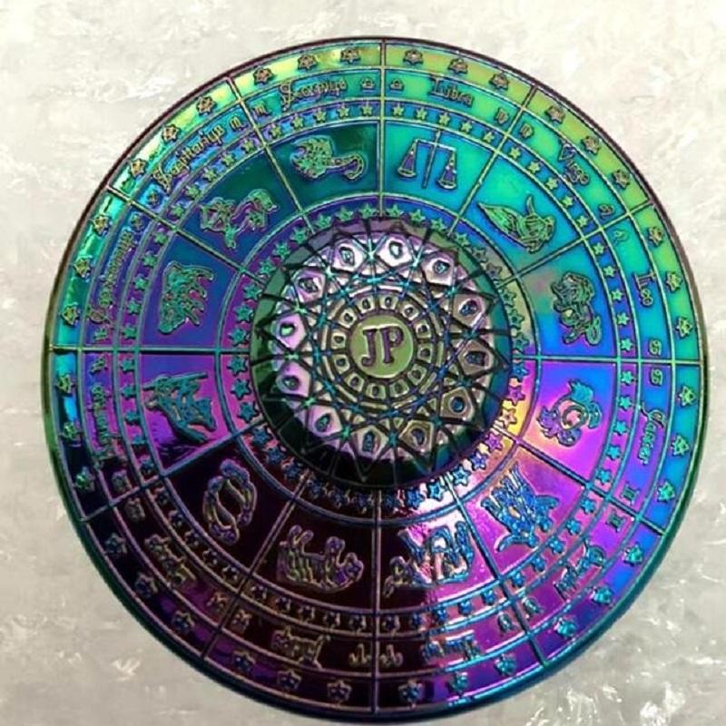 

Fidgeting Spinner Retro Bronze Metal Twelve Constellation Compass Flying Saucer Edc Hand Spiner Relaxation Plaything Fingertip Gyro