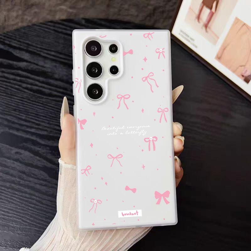 Bow Fashion Trend Women Phone Case For Samsung Galaxy S25 Ultra S24 S23 FE S22 Plus a16 A52 A54 A55 A35 A34 A33 A32 Back Cover