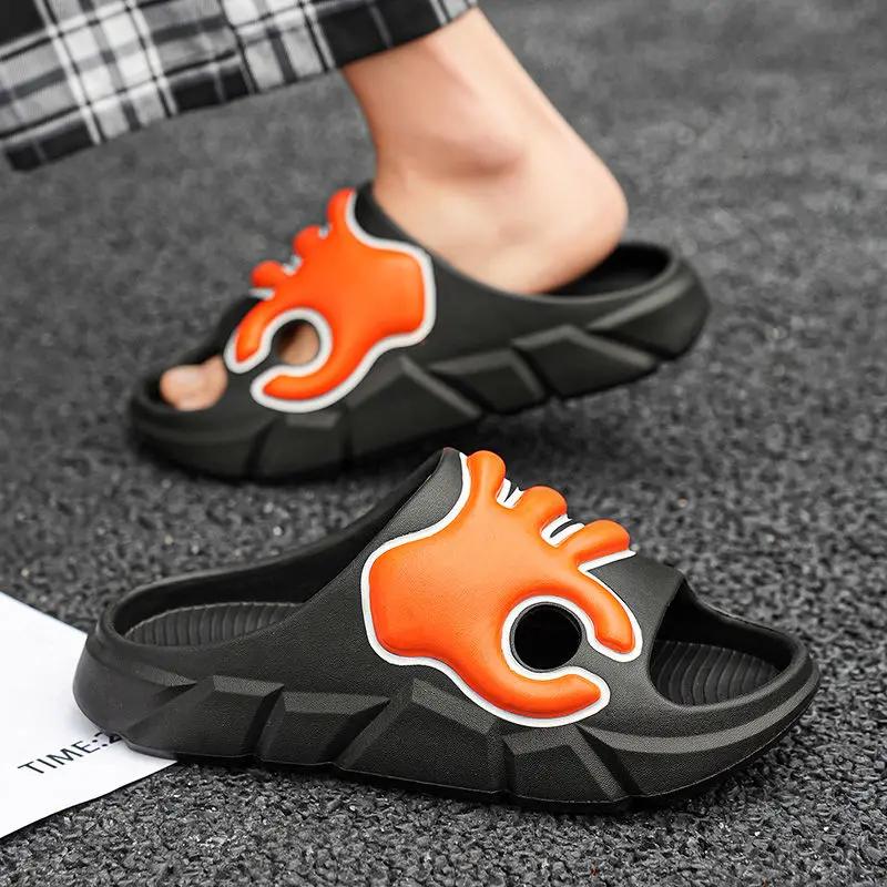 Fashion Soft Slippers for Men Beach Sabot Shoes Cheap Liquidation Comfortable Trend 2025 Adult Low Price Y2k Mascullino Fun Sandals Man