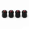 Cxtbky1 New 4Pc Car Wheel Tire Valve Caps Air Stem Covers Accessories For Mitsubishi Outlander RalliArt ASX Pajero Lancer Interior Decor