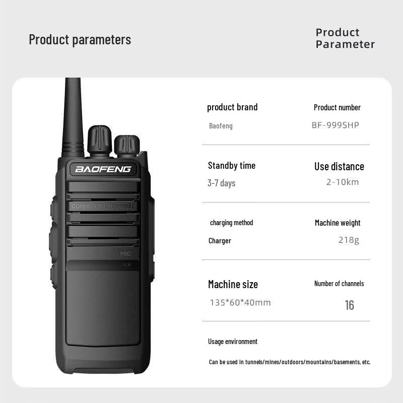Baofeng BF-999S High-Power Professional Two-Way Radio (CN version)