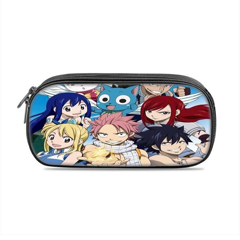 FAIRY TAIL Pen Case Cartoon Anime Printed Student Boys and Girls New Lightweight, Small, Large Capacity, Versatile