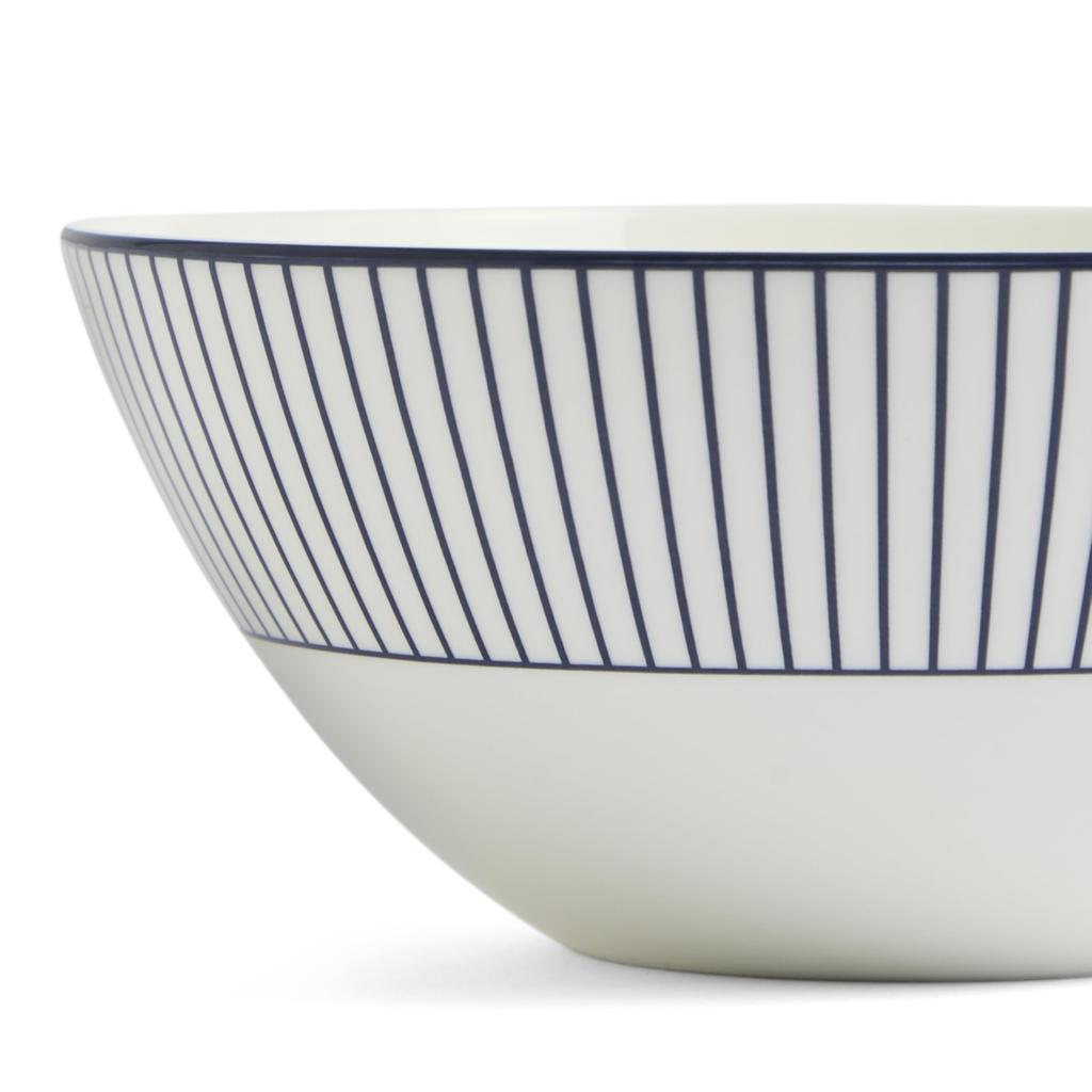 [Officially Imported] Wedgwood Geo Blue Bowl, 16cm, Pinstripe, White, 1079122